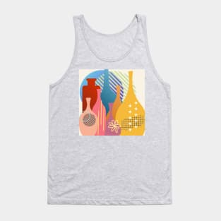 Mod Pots Modern Geometric Retro Style Tank Top